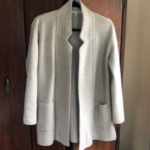 Madewell wool heather grey cardigan sweater
